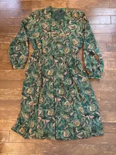 笙の笛　昭和レトロ　ワンピース　L