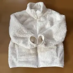 UNIQLO ファーリーフリースジャケット　110cm オフホワイト