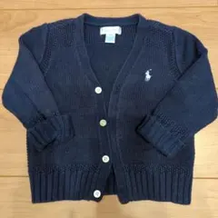 ラルフローレン　カーディガン　ネイビー