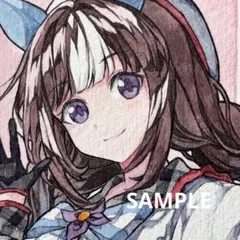 ホッコータルマエ ウマ娘 手描き色紙 イラスト ファンアート