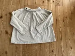 SELF SERVICE ライトベージュ 水玉模様　長袖２wayシャツ　Ｌサイズのサムネイル