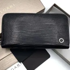 入手困難✨ ブルガリ クロコダイル アリゲーター L字ファスナー ブルー