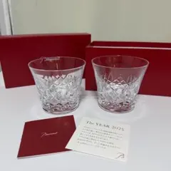 Baccarat 2025年モデル クリスタルグラス 2個セット　アリア