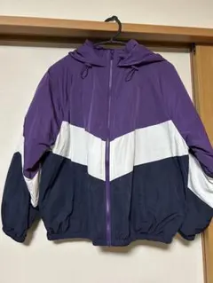 C-O-L-Z-A フード付きジャンパー 紫白紺