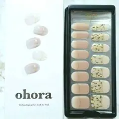 ★ohora★N Cream Shell★オホーラネイルシール15枚➂