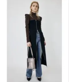 【新品未着用】【MOUSSY】ZIP UP KNIT DRESS