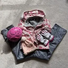 キッズ用⭐︎スキーウェアセット　ヘルメット付き