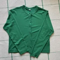 グリーン Lサイズ ユニクロ カーディガン