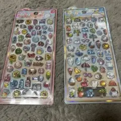 うるちゅるポップシール 夏ビーチ海の生き物立体シール　透明3Dシール