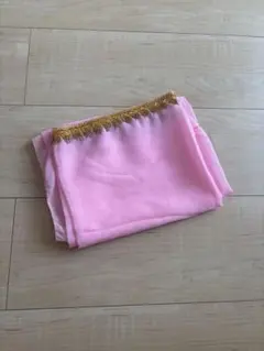 【新品・匿名】ベリーダンス ベール ピンク ゴールド オーガンジー ダンス 小物