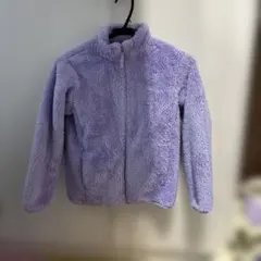 ユニクロ フリースジャケット140 パープル