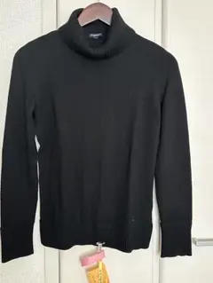 美品 BURBERRY London 長袖タートルネックニット ブラック 2 BURBERRY LONDON バーバリー タートルネック ハイゲージ 長袖 ウール