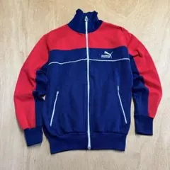 【レア】PUMA プーマ ヴィンテージ トラックジャケット 赤×紺 Sサイズのサムネイル