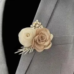 上品 ローズ ブローチ コサージュ 立体フラワー フォーマル 入学式 卒業式