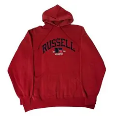 90s RUSSELL ATHLETIC パーカー メキシコ製 レッド XL