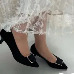 オリエンタルトラフィック　パンプス 2wayスクエアモチーフヒールパンプス