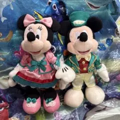 ディズニーランドホテル　ぬいぐるみバッジ　ミッキー　ミニー