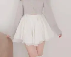 M me eme エムミーエメ ラッフルフリルシフォンミニスカート