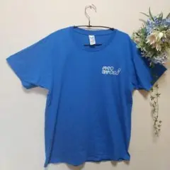 ♪GILDAN バイオビジネス 面白Tシャツ Lサイズ 青 メンズ 0045
