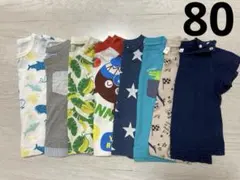 西松屋　半袖Tシャツ　80 まとめ　保育園着