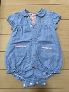 ベビー ロンパース カバーオール ブルー 60cmのサムネイル