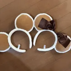 ディズニー　カチューシャ ムートン風