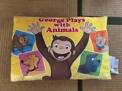 新品 おさるのジョージ 半立体クッション 値下げ