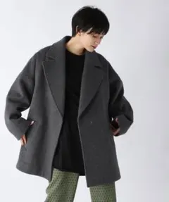 【美品】JEANASIS ジーナシス ウールビーバーショートジャケットコート