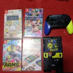 スイッチ ゲームセット4点 プロコントローラスプラトゥーン3エディション