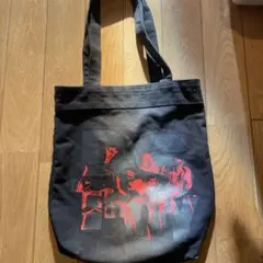 LIMI Feu リミフゥ  ロゴコラージュ 折りたたみ ニットバッグ LIMI feu - LIMI Feu リミフゥ ロゴコラージュ 折りたたみ ニット
