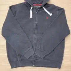 U.S POLO ASSN ジップアップ パーカー ブラックのサムネイル