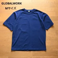 GLOBALWORK ネイビー ウォッシャブル ニット Mサイズ