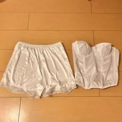 ブライダルインナー　ビスチェ　ペチパンツ　ウェディングインナー　セット