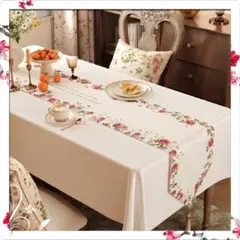 限定❣️薔薇柄・英字テーブルセンター 30×120