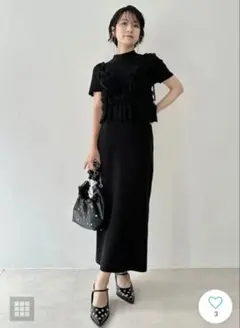 lilybrownビスチェセットニットワンピース