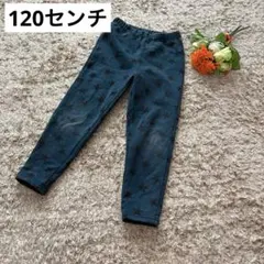 キッズ　男の子　星　グリーン　裏起毛　120センチ 冬