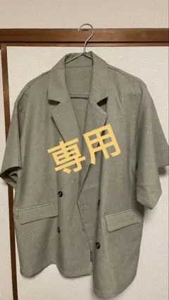 リネンライクバックスリットオーバーサイズシャツジャケットのサムネイル