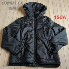 COMME CA ISM ブラック中綿コート 150A
