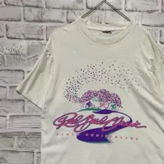 USA製90sヴィンテージTシャツ！シングルステッチ　ホワイト半袖古着M7