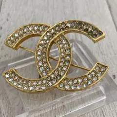 CHANEL シャネル ブローチ ココマーク ラインストーン