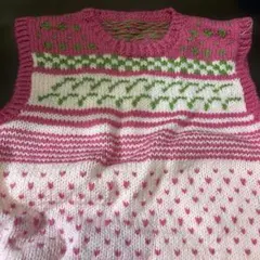 カラフルニットベスト