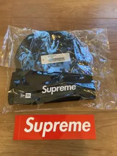 新品タグ付　Supreme x New Era Box Logo Beanie