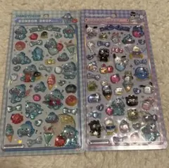 ボンボンドロップシール　はぴだんぶい　ハンギョドン　セット　サンリオ