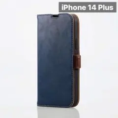 新品未開封 iPhone 14 Plus 手帳型 ケース ネイビー A146
