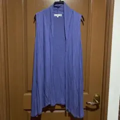 自由区のラベンダー色のジレ