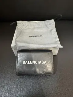 BALENCIAGA バレンシアガグリッターエブリデイミニウォレット三つ折り