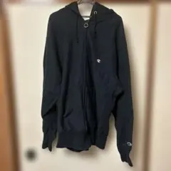 90s 刺繍タグ　USA リバースウィーブ　ブラック