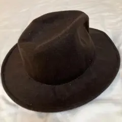 秋冬　ハット　ブラウン