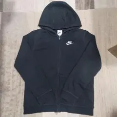 ナイキ NIKE キッズ ブラック パーカー160 Lサイズ 裏起毛