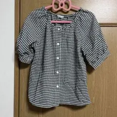 レディース　ギンガムチェック　ブラウス